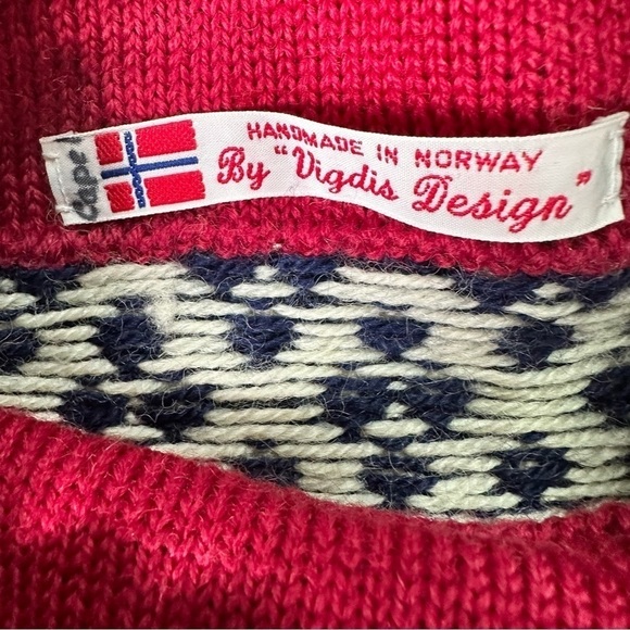 Vigdis Design Vintage Wool Norway Sweater. - Picture 5 of 6